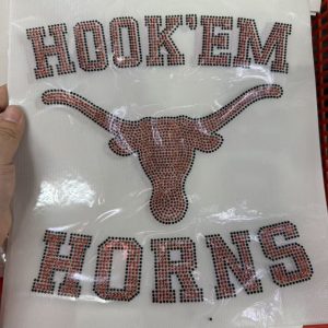 Texas Longhorns rhistone (5pcs)