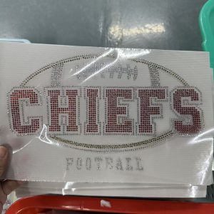 chiefs rhistone (5pcs)