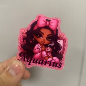 zodiac small acrylic 5pcs