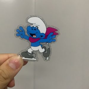 smurfs small acrylic 5pcs