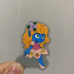 smurfs small acrylic 5pcs