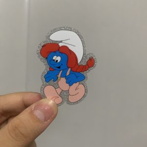 smurfs small acrylic 5pcs
